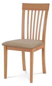 Jídelní dřevěná židle CREMA – buk, béžový potah