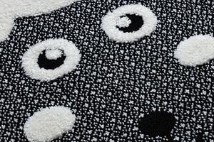 Makro Abra Kulatý dětský koberec JOY Ovečka krémový černý Rozměr: průměr 140 cm