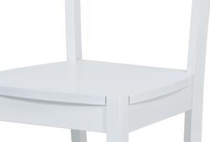 Jídelní celodřevěná židle CORDA – bílá