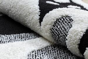 Makro Abra Kulatý dětský koberec JOY Lední medvěd krémový černý Rozměr: průměr 160 cm