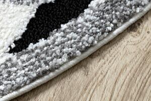 Makro Abra Kulatý dětský koberec JOY Mrož šedý krémový Rozměr: průměr 120 cm