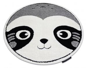 Makro Abra Kulatý dětský koberec JOY Panda šedý krémový Rozměr: průměr 120 cm