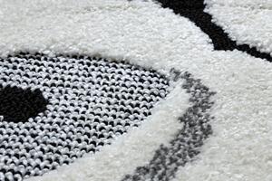 Makro Abra Kulatý dětský koberec JOY Santa Mikuláš černý krémový Rozměr: průměr 120 cm