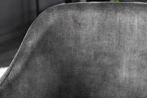 Jídelní židle TRACY tmavě šedá/černá samet Nábytek | Jídelní prostory | Jídelní židle | Všechny jídelní židle
