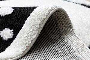 Makro Abra Dětský kusový koberec JOY Sněhulák černý krémový Rozměr: 160x220 cm