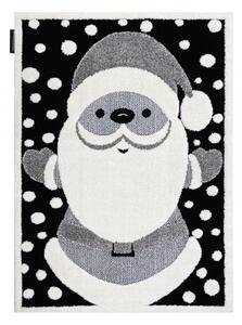 Makro Abra Dětský kusový koberec JOY Santa Mikuláš černý krémový Rozměr: 140x190 cm