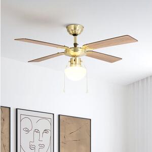 Eglo 35123 - Stropní ventilátor FORTALEZA 1xE27/60W/230V zlatá