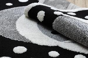 Makro Abra Dětský kusový koberec JOY Santa Mikuláš černý krémový Rozměr: 160x220 cm