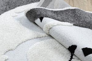 Makro Abra Dětský kusový koberec JOY Sova sovička šedý krémový Rozměr: 120x170 cm