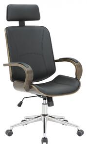 Kancelářská Židle Dayton ~ dřevo šedé - Černá