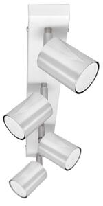 LED Bodové svítidlo TUNE 4xGU10/4,8W/230V matný chrom/bílá
