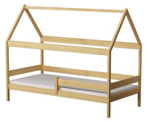 BabyBeds Dětská postel z masivu domeček borovice Velikost postele: 160x80 cm, Úložný prostor: Bez úložného prostoru