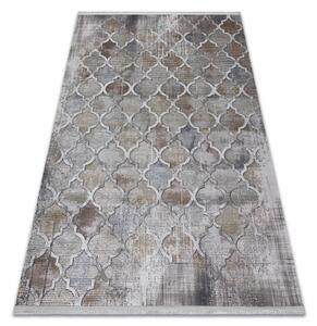 Makro Abra Moderní kusový koberec LUCE 75 Marokánský vzor šedý hořčicový Rozměr: 77x150 cm