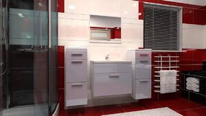 Koupelnová sestava Lora C-lesk bílá/fialová Nábytek | Koupelnový nábytek | Koupelnové sestavy | VŠECHNY KOUPELNY
