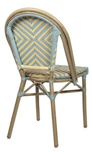 TOBI - židle modro-béžová Exteriér | Zahradní židle