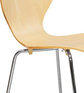 Židle RODRIG — překližka buk, kov