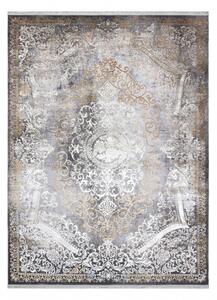 Makro Abra Moderní kusový koberec LUCE 91 Vintage šedý hořčicový Rozměr: 77x150 cm