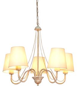 Lustr na řetězu MALBO 5xE27/15W/230V béžová