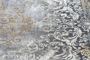 Makro Abra Moderní kusový koberec LUCE 91 Vintage šedý hořčicový Rozměr: 77x150 cm