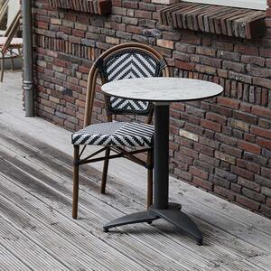 TOBI - židle černobílá Exteriér | Zahradní židle