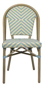 TOBI - židle modro-béžová Exteriér | Zahradní židle