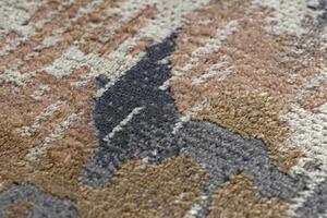 Makro Abra Moderní kusový koberec LUCE 74 Vintage abstraktní šedý hořčicový Rozměr: 115x170 cm