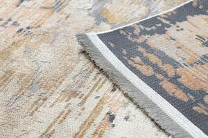 Makro Abra Moderní kusový koberec LUCE 74 Vintage abstraktní šedý hořčicový Rozměr: 77x150 cm