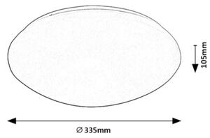 Rabalux 71133 - LED Stropní svítidlo se senzorem LUCAS LED/18W/230V IP44 4000K