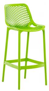 Plastová barová židle DS10778434 - Zelená