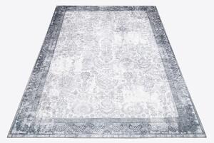 Makro Abra Kusový koberec pratelný VICTORIA 2363 Klasický pogumovaný krémový Rozměr: 80x150 cm