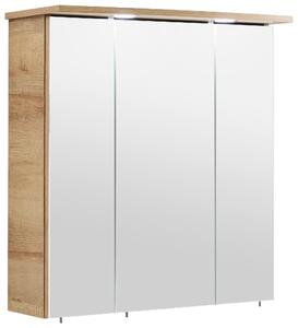 ZRCADLOVÁ SKŘÍŇKA, barvy dubu, 65/72/20 cm Xora - Koupelnové série