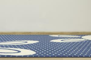 Balta Dětský kusový koberec Kids 533926/94955 Zajíček modrý Rozměr: 120x170 cm