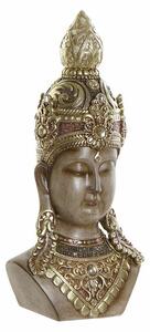 13493 Dekorativní postava DKD Home Decor Kaštanová Zlatá Buddha Orientální 15 x 9 x 30 cm