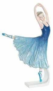 Dekorativní postava DKD Home Decor Modrý Romantický Tanečnice baletu 13 x 6 x 23 cm