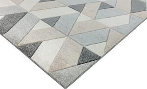 Makro Abra Moderní kusový koberec Sketch SK01 Geometrický vzor béžový šedý Rozměr: 80x150 cm