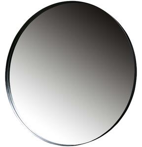 Zrcadlo DOUTZEN kulaté kovové černé Ø115cm WOOOD