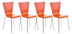 Židle Aaron (SET 4 ks) - Oranžová