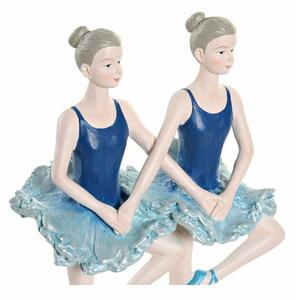 Dekorativní postava DKD Home Decor Modrý Romantický Tanečnice baletu 14 x 7,5 x 21,5 cm