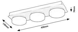 Rabalux 75003 - LED Stropní koupelnové svítidlo ATTICHUS 3xLED/6W/230V IP44