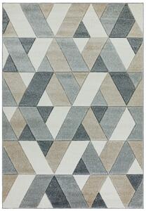 Makro Abra Moderní kusový koberec Sketch SK01 Geometrický vzor béžový šedý Rozměr: 80x150 cm