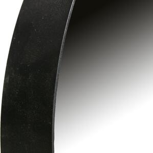 Zrcadlo DOUTZEN kulaté kovové černé Ø80cm WOOOD