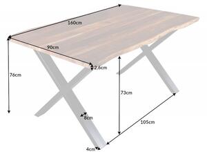 Jídelní stůl MAMMUT X 160 CM masiv akácie Nábytek | Jídelní prostory | Jídelní stoly | Všechny jídelní stoly
