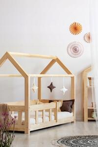 Adeko Dětská postel domeček se zábranou Mila MBP Velikost postele: 160x90 cm