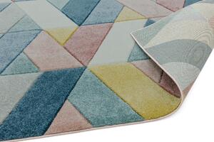 Makro Abra Moderní kusový koberec Sketch SK02 Geometrický vzor vícebarevný Rozměr: 120x170 cm
