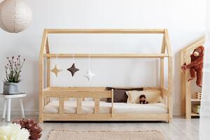 Adeko Dětská postel domeček se zábranou Mila MBP Velikost postele: 140x70 cm