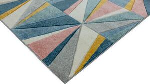 Makro Abra Moderní kusový koberec Sketch SK04 Geometrický vzor vícebarevný Rozměr: 80x150 cm