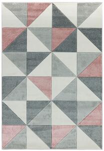 Makro Abra Moderní kusový koberec Sketch SK05 Geometrický vzor šedý krémový Rozměr: 80x150 cm