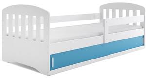 BMS Group Dětská postel s úložným prostorem (s posuvnými dvířky) CLASSIC 160x80 bílá Barva výplně dvířek: Grafit