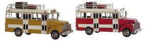 Autíčko DKD Home Decor MO-190512 Bus 32 x 13 x 17 cm Vintage (2 kusů)