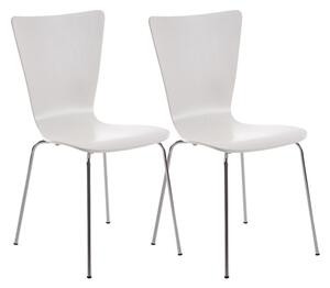 Židle Aaron (SET 2 ks) - Bílá